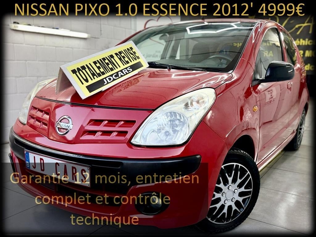 NISSAN PIXO 1.0 ESSENCE 74MKM ‼️GARANTIE 1 AN CTOK‼️, Autos, Rouge, Euro 5, 50 kW, Entreprise
