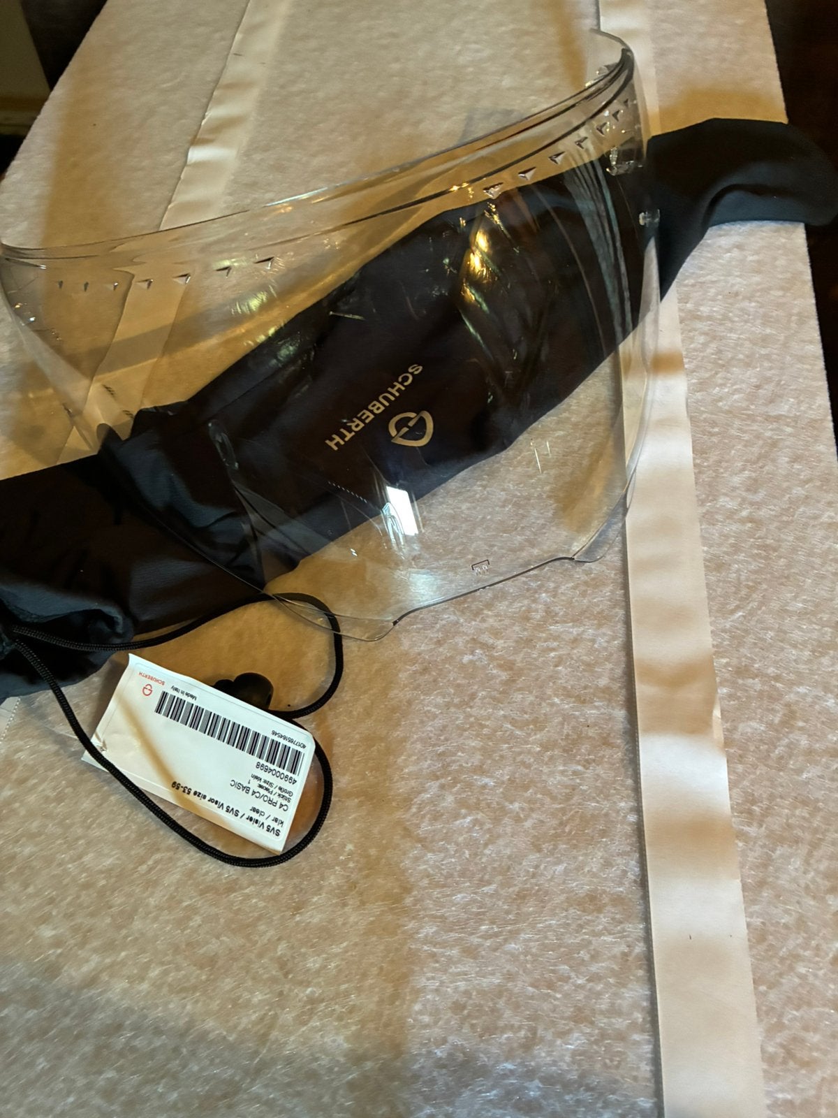 Schuberth c4 pro scherm nieuw, Autres marques, Enlèvement, Neuf, avec ticket, Casque système