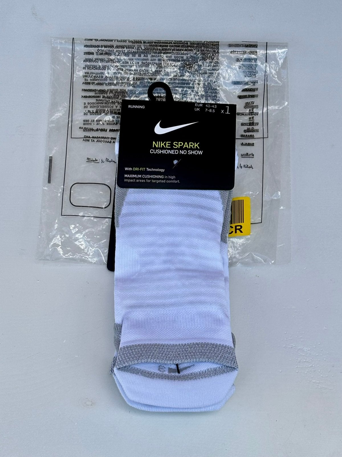 Nike Spark Cushioned No-Show Running Socks Dri-FIT Maat41-43, Sports & Fitness, Course, Jogging & Athlétisme, Enlèvement ou Envoi