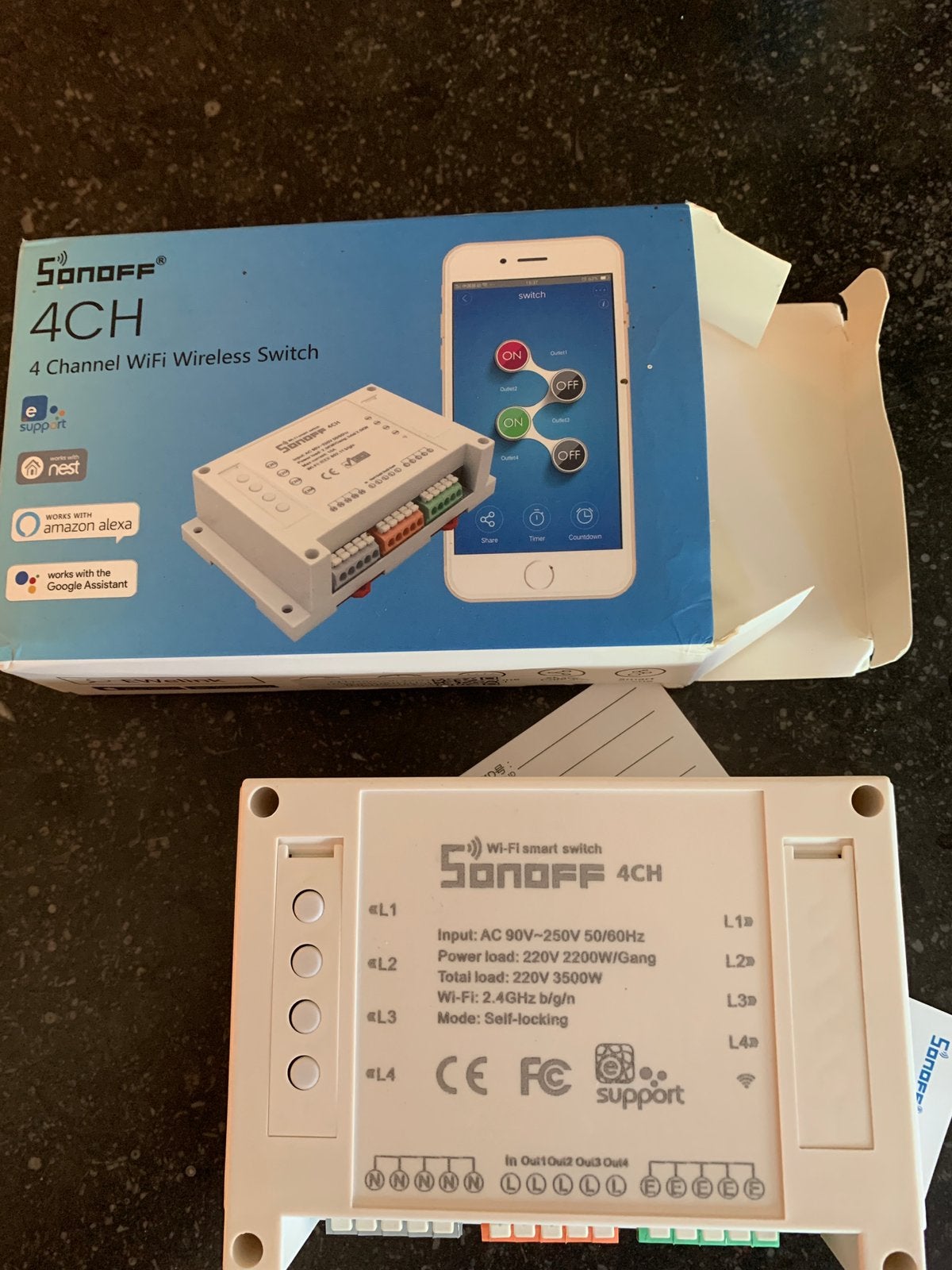 Sonoff 4CH switch wifi smart 4 kanalen, Enlèvement ou Envoi, Neuf