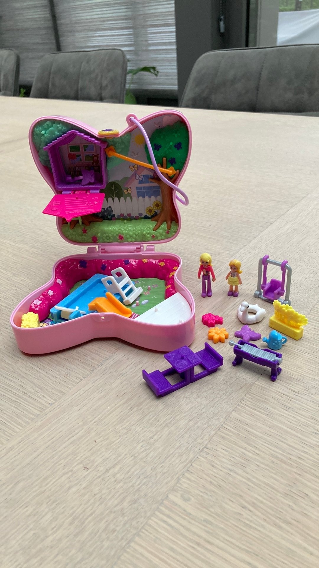 Polly Pocket Vlindertuin, Kinderen en Baby's, Ophalen, Zo goed als nieuw