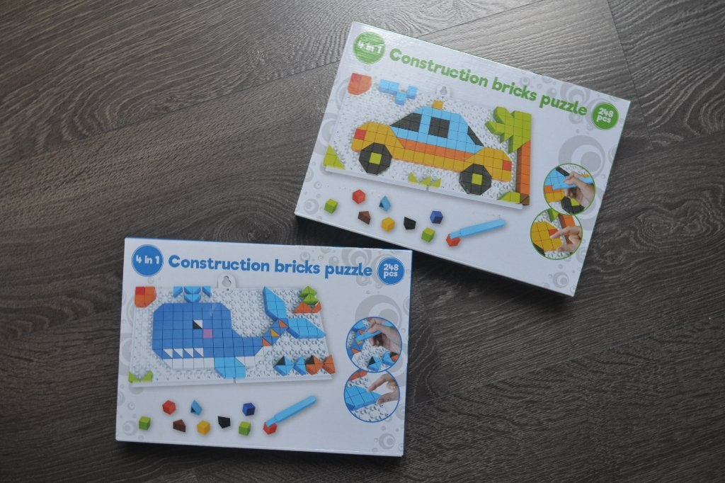 Briques de construction puzzles - (animaux/véhicules), Enlèvement ou Envoi, Comme neuf