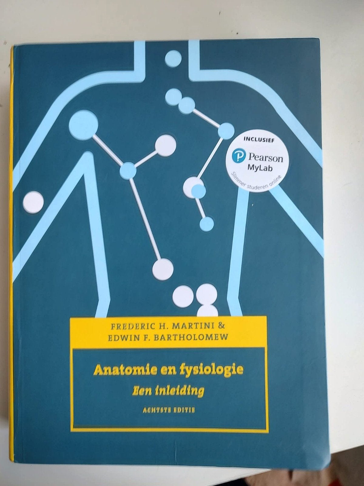 Anatomie en fysiologie, 8e editie met MyLab NL, Ophalen of Verzenden, Zo goed als nieuw, Hogeschool, Frederic H. Martini; Edwin F. Bartholomew