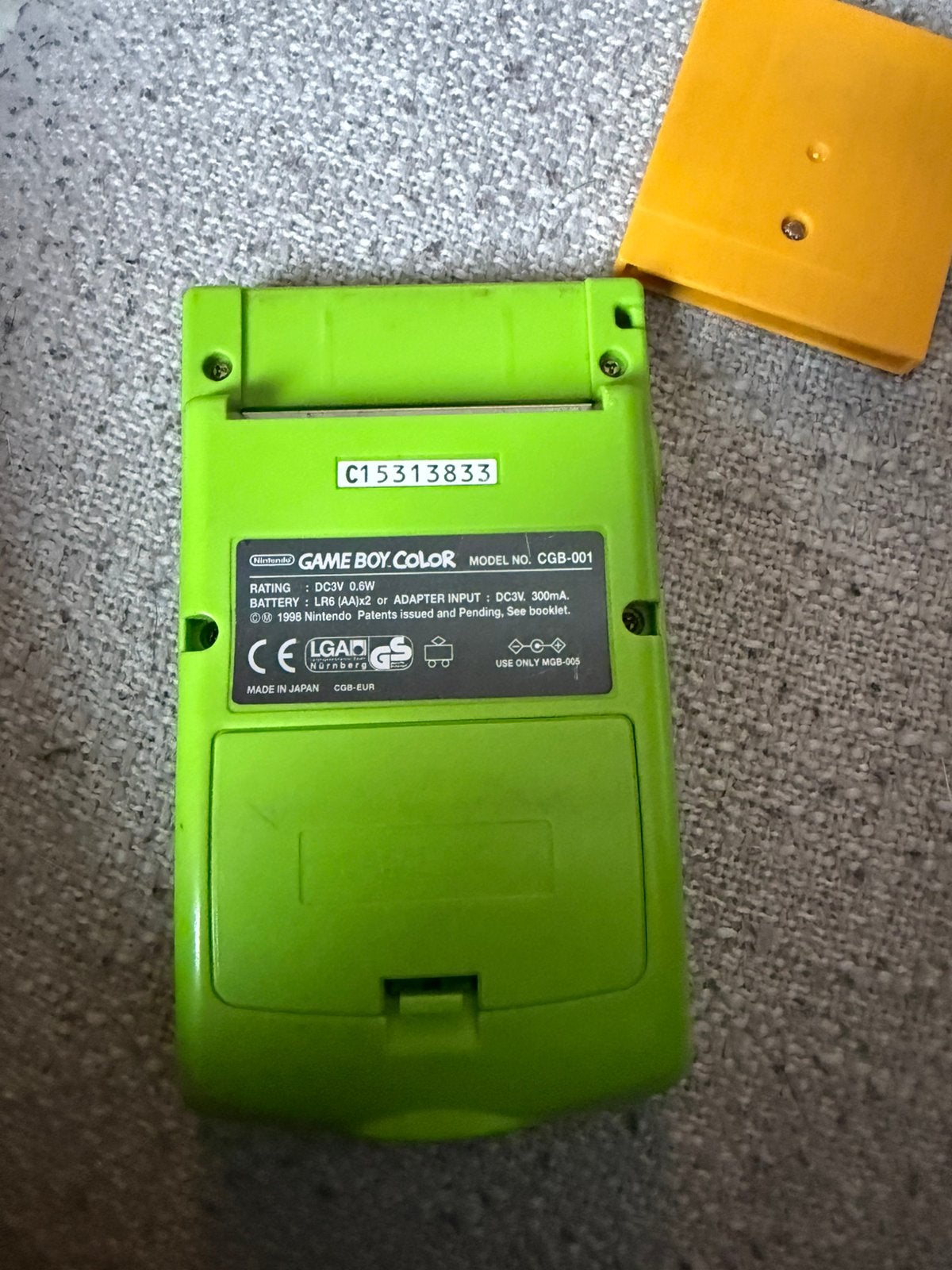 Game boy coler, Enlèvement, Utilisé