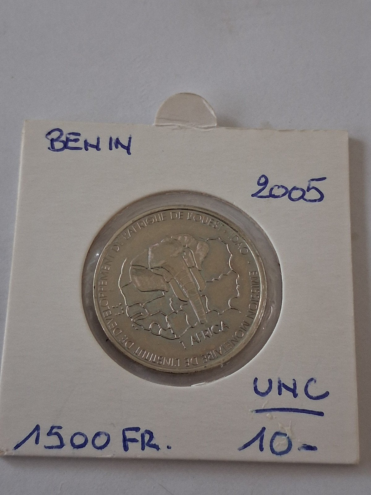 Benin 1500 fr 2005 UNC SCHAARSER, Ophalen of Verzenden