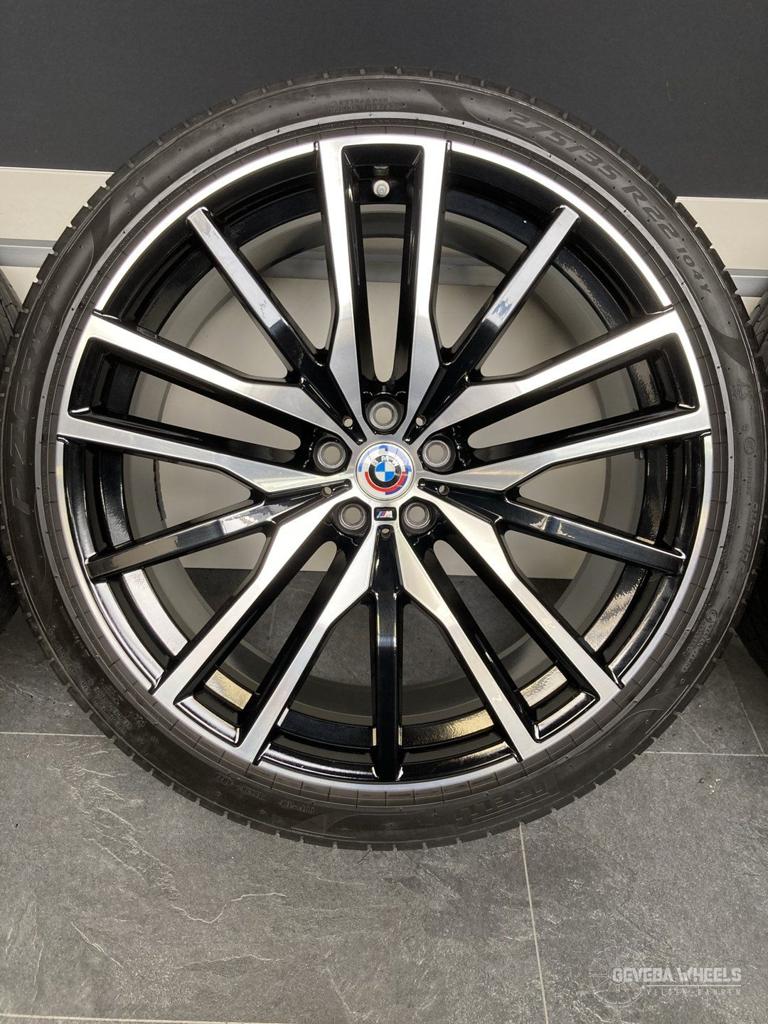 22” originele BMW X5 G05 / X6 G06 742M velgen + banden 5x112, Gebruikt, -, 275 mm, -