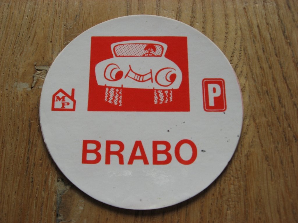Brabo Parking Antwerpen Vintage Sticker, Ophalen of Verzenden, Nieuw, Overige typen