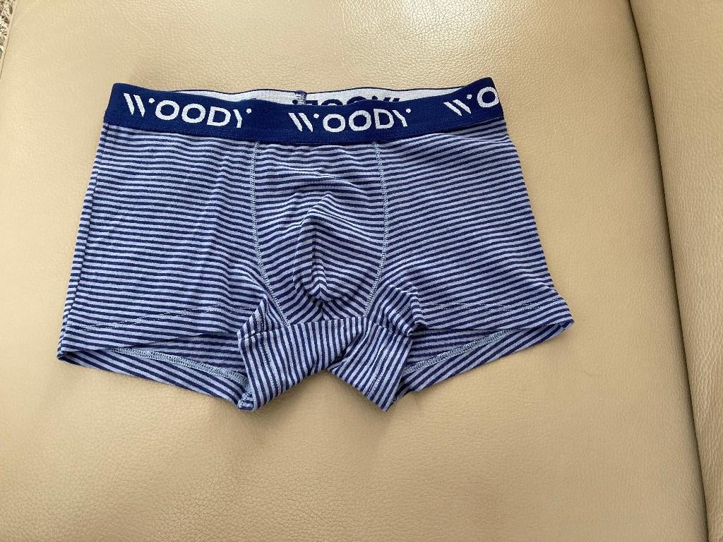 Blauw gestreept onderbroekje, Woody, 152, 12 jaar, Kinderen en Baby's, Kinderkleding | Maat 152, Nacht- of Onderkleding, Ophalen of Verzenden