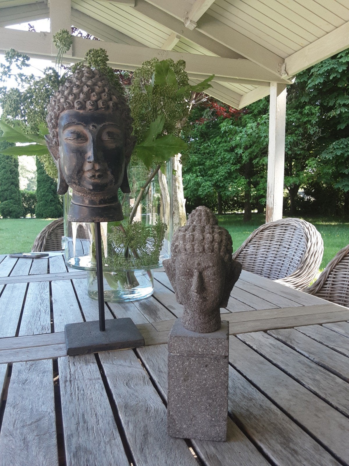 Stenen budha grijs, Ophalen