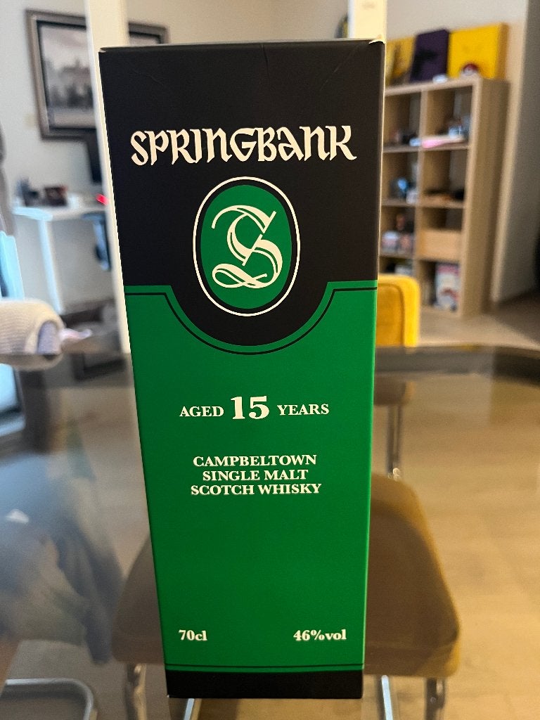 Springbank 15, Collections, Vins, Autres régions, Enlèvement ou Envoi, Pleine, Comme neuf