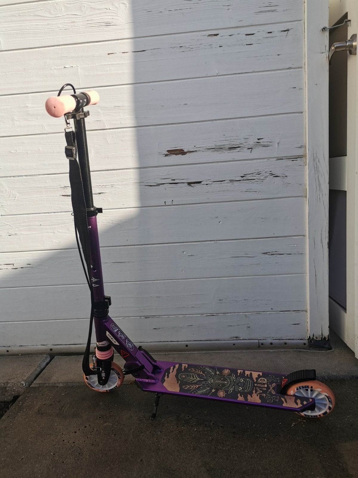 Kinderstep Oxelo - paars, Fietsen en Brommers, Ophalen, Gebruikt, Gewone step, Oxelo (Decathlon)