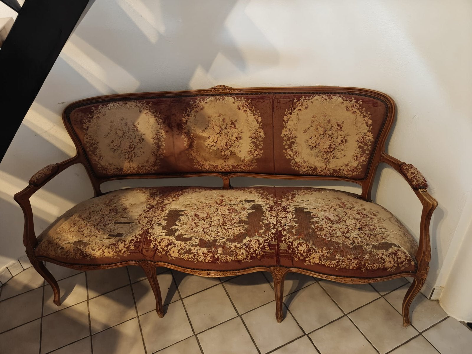 Canape antiek sofa barok GRATIS, Ophalen, Zo goed als nieuw