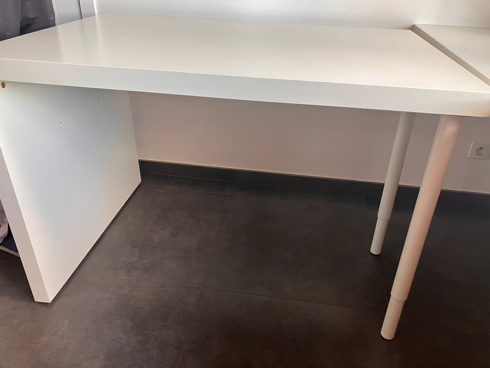 IKEA wit bureau, Huis en Inrichting, Bureaus, Gebruikt, IKEA, Ophalen