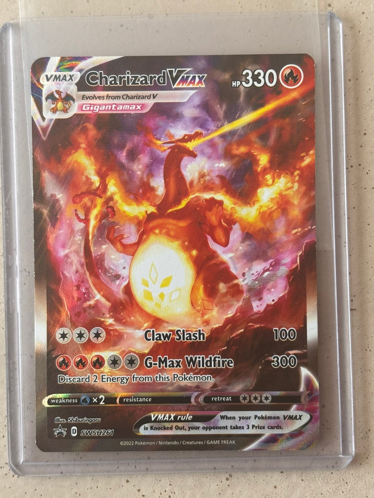Charizard Vmax, Ophalen of Verzenden, Zo goed als nieuw