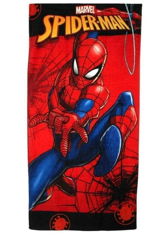 Spiderman Badlaken / Strandlaken - Katoen - Div Uitvoeringen, Neuf, Garçon, Enlèvement ou Envoi, Accessoire de natation