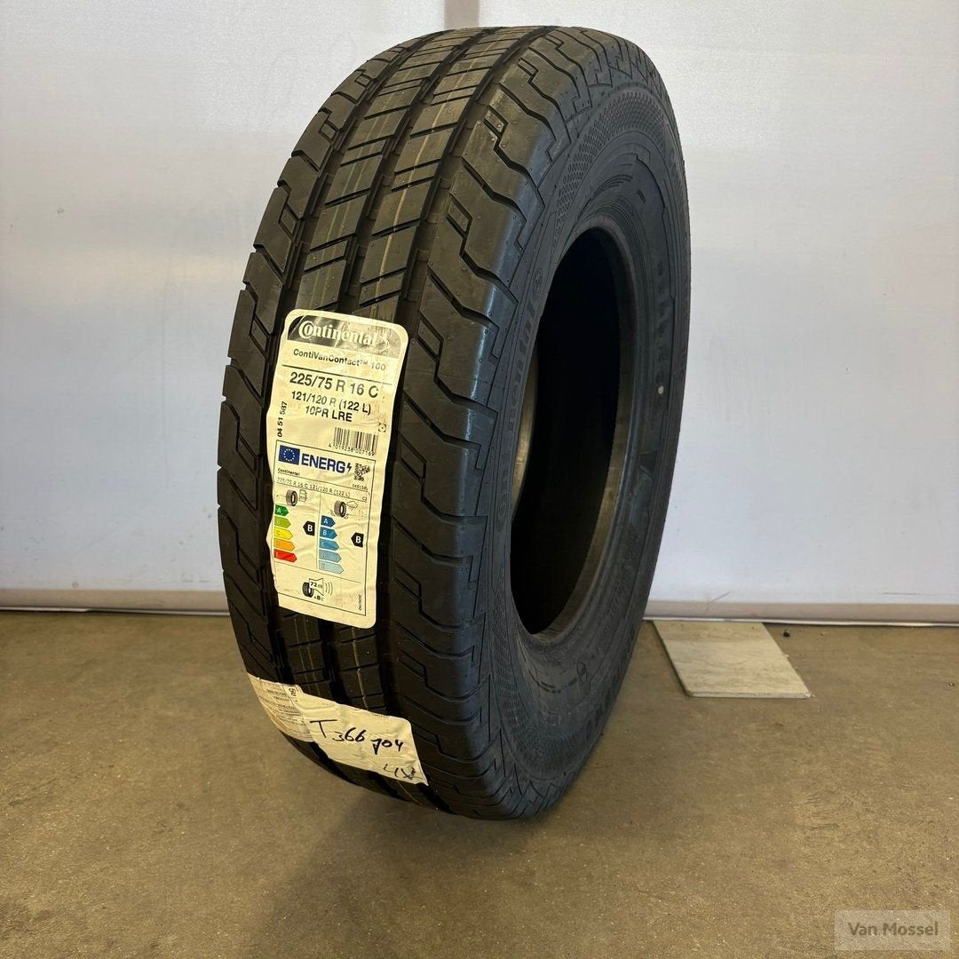 Continental ContiVanContact 100 225/75/R16C 121/120R, 16 pouces, Pneus été, Pneu(s), Utilisé