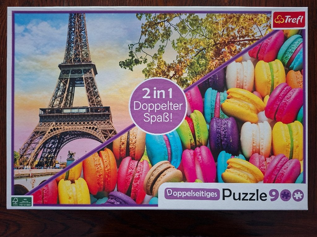 dubbelzijdige puzzel van 1000 stuks, Enlèvement ou Envoi, 500 à 1500 pièces, Comme neuf, Puzzle