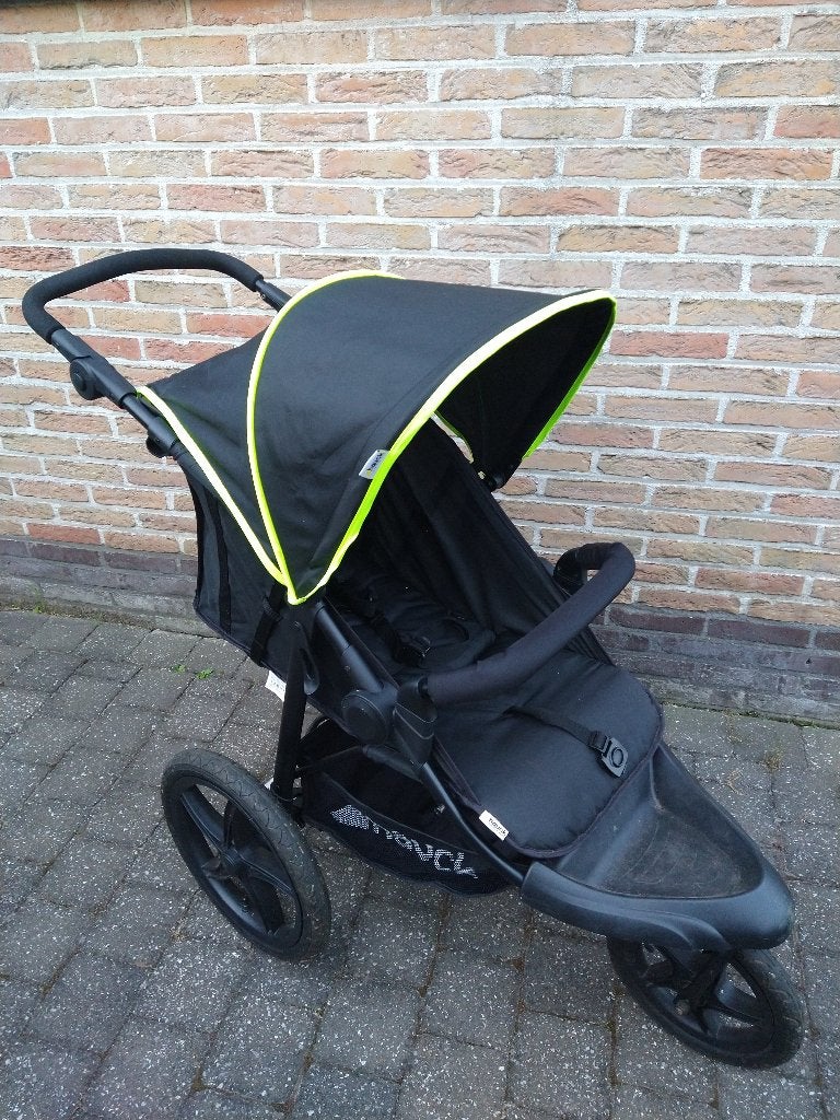 Voor de sportieve mama of papa de Hauck Runner kinderwagen, Verstelbare duwstang, Zo goed als nieuw, Ophalen, Kinderwagen