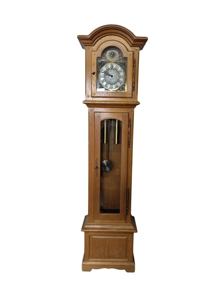 Klok H 2m10 breedte 47cm diepte 27cm vintage, Antiek en Kunst, Ophalen