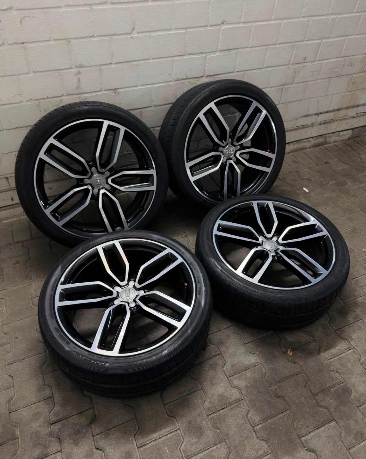 Audi velgen 21inch audi Q5 SQ5 velgen met zomerbanden, Auto-onderdelen, Banden en Velgen, Ophalen, 21 inch, Zomerbanden, Velg(en)