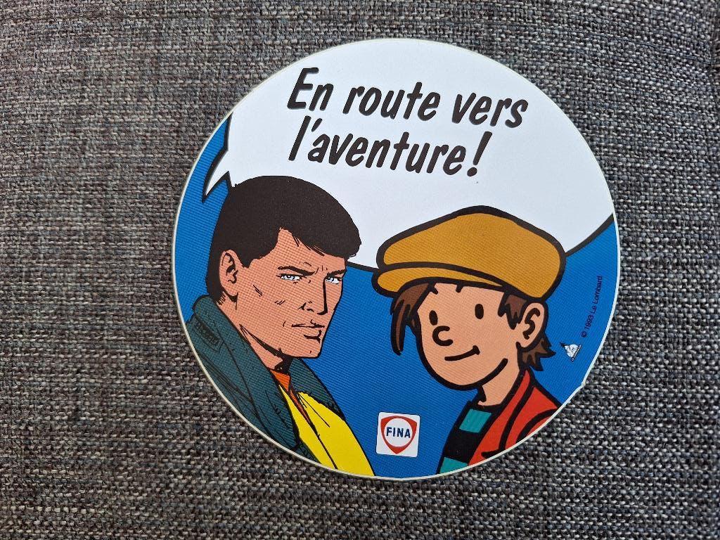 Vernes Stallaert Morane Nino - Sticker Fina FR (1993), Enlèvement ou Envoi, Autres personnages, Comme neuf, Image, Affiche ou Autocollant