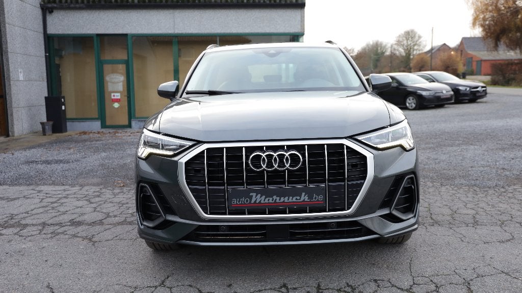 Audi Q3 2.0 TDI 2021 Stronic-GPS-S line-CuirCruise-Toit pano, Cuir, Argent ou Gris, Achat, Entreprise