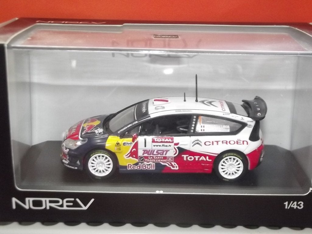 Citroën C4 WRC Rallye du Var 2009 LOEB/ELENA - Echelle 1:43, Ophalen of Verzenden, Nieuw, Auto, Norev