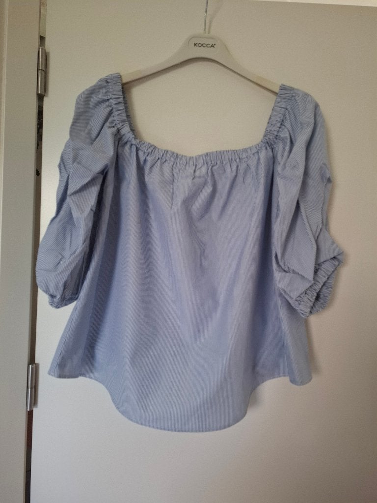 BLOESJE "ONGEDRAGEN", Kleding | Dames, Ophalen, H&M, Blauw, Maat 42/44 (L)
