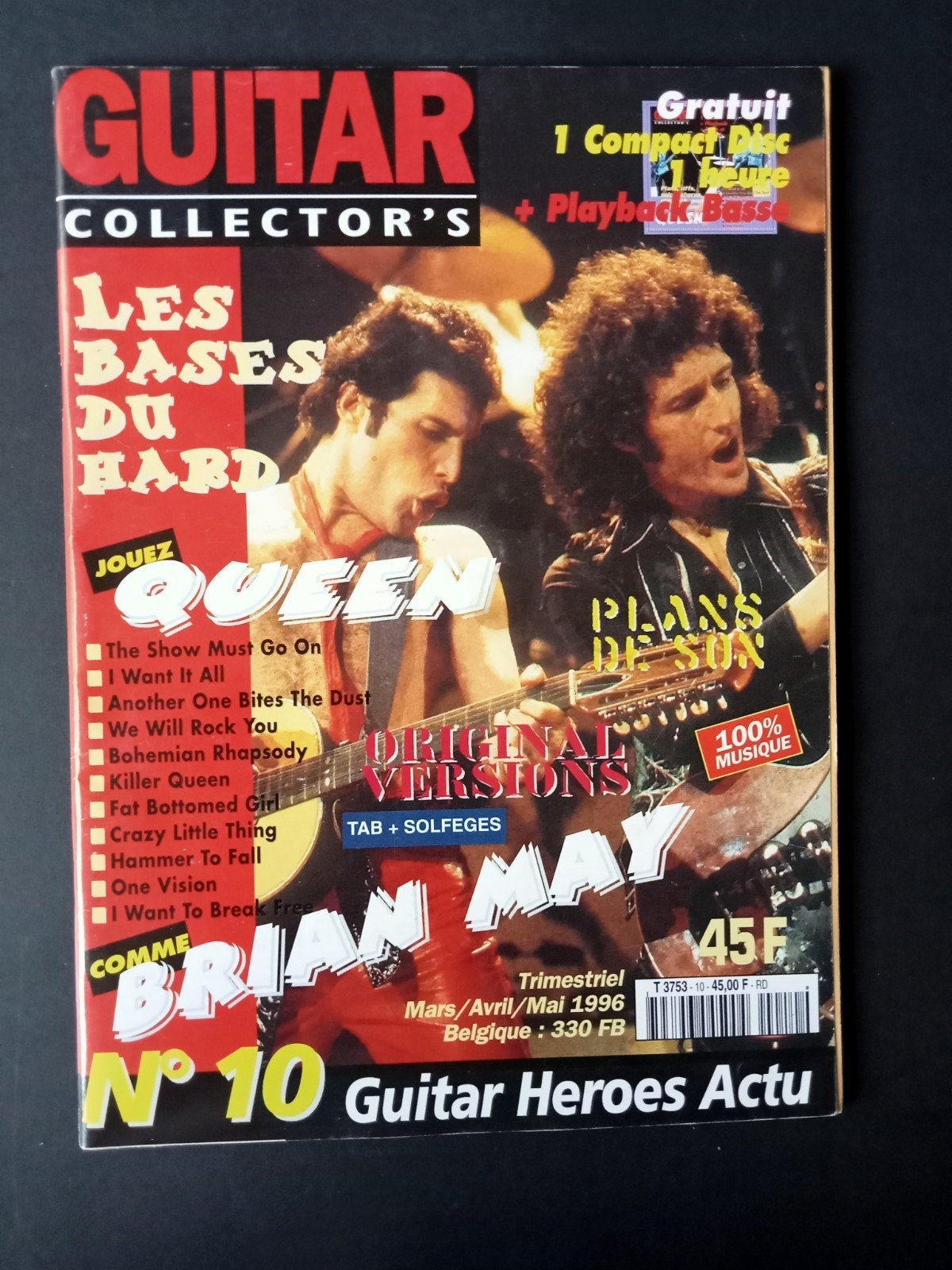 Queen Magazine Guitar collectors 1996 french, CD & DVD
