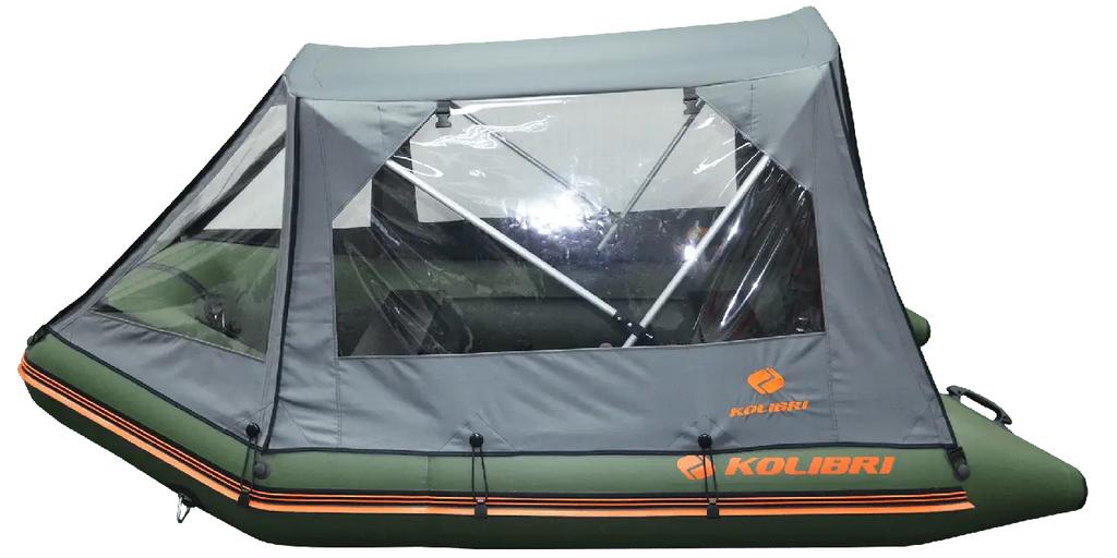 Opblaasbare boot Kolibri KM-330 met tent – zo goed als nieuw, Watersport en Boten, Ophalen of Verzenden, Zo goed als nieuw