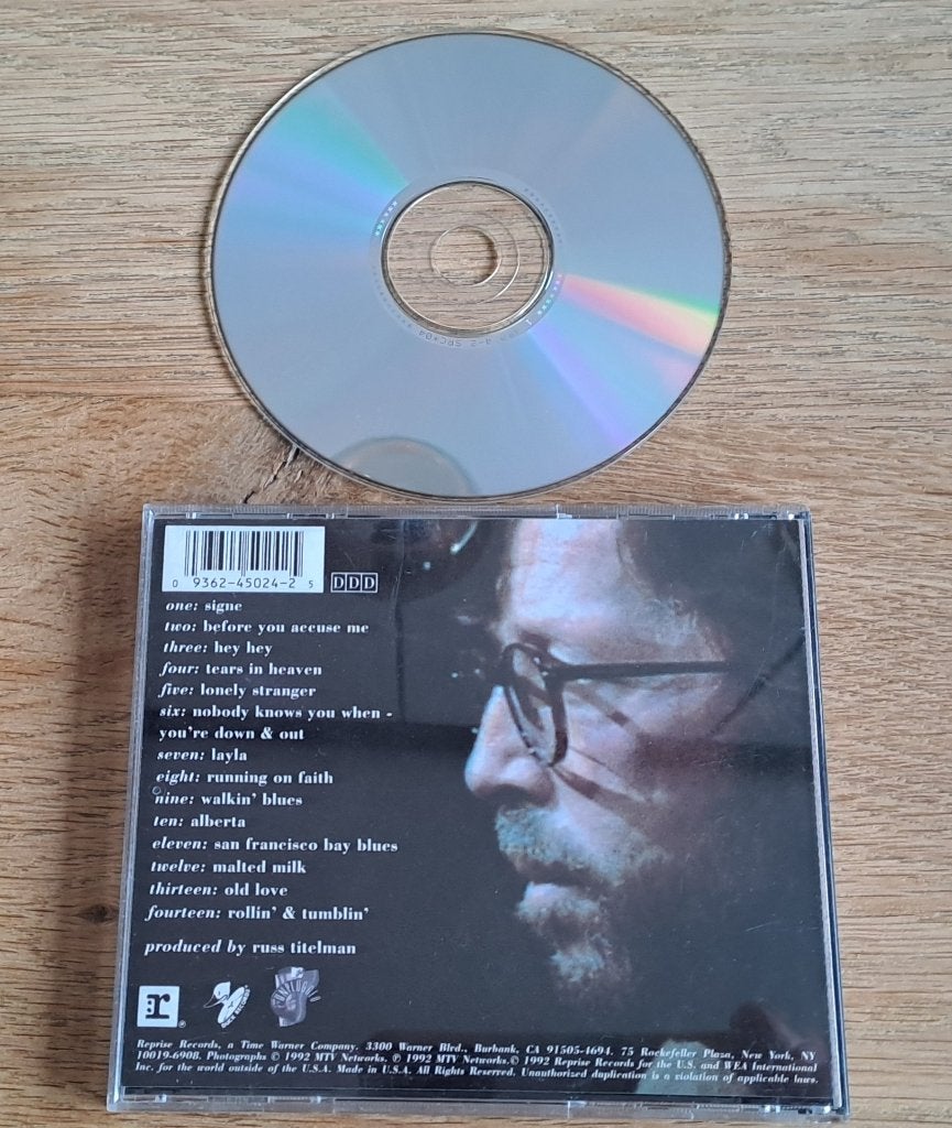 Eric Clapton - Unplugged, CD & DVD, CD | Rock, Pop rock, Enlèvement ou Envoi, Premier pressage, Utilisé