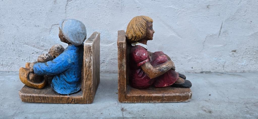 Boekensteun uit steen - oud boerenkoppel, Verzamelen, Ophalen, Gebruikt, Mens
