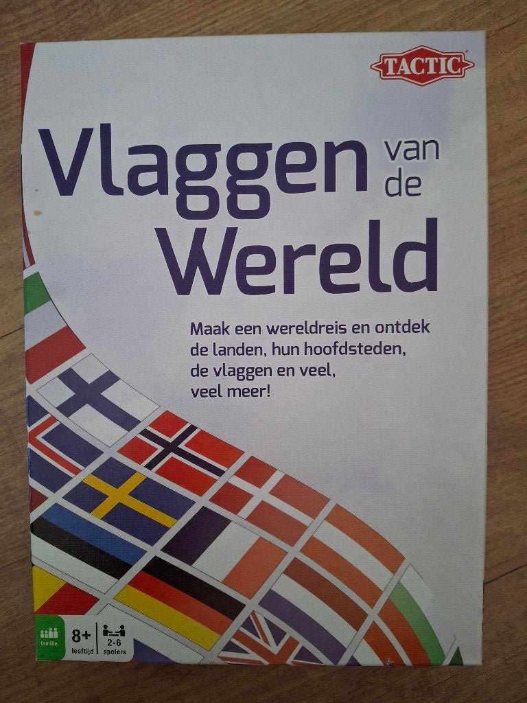 Vlaggen van de wereld - Tactic, Hobby en Vrije tijd, Gezelschapsspellen | Bordspellen, Drie of vier spelers, Ophalen, Gebruikt