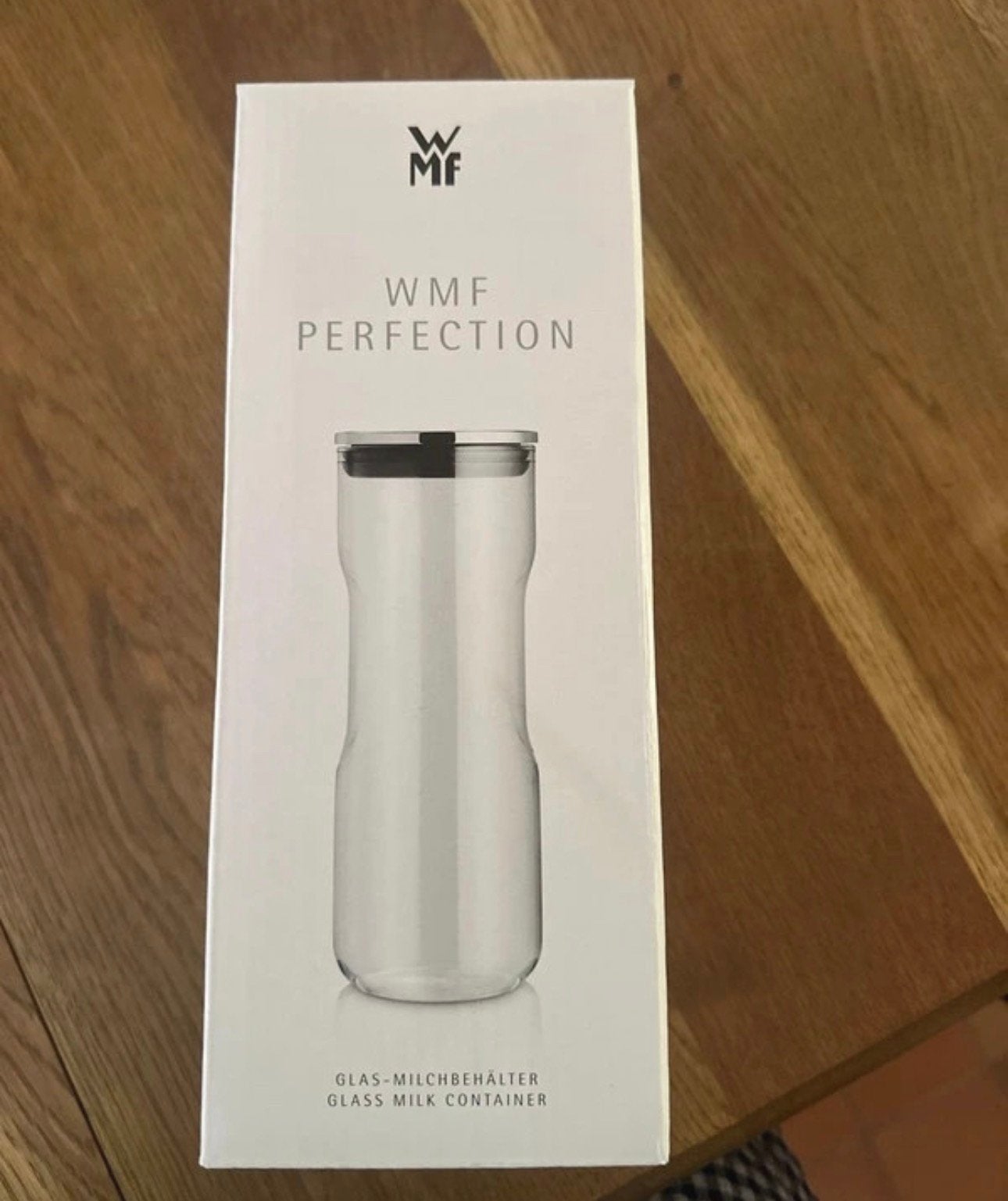 Nieuwe glazen melkcontainer WMF 1l, Ophalen of Verzenden, Nieuw, Overige merken, Melkaccessoire