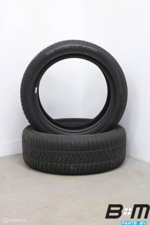 2 x 2455020 105H Pirelli Scorpion Winter met 4.5mm 245 50 20, Pneu(s), Utilisé