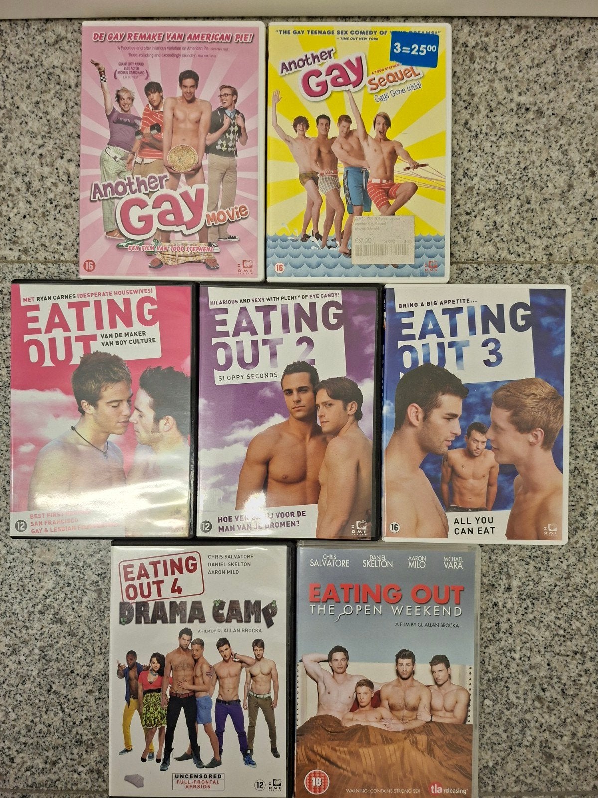 volledige reeks van Eating Out en Another Gay movie homo gay, CD & DVD, Enlèvement ou Envoi, Néerlandais, Néerlandais, Comme neuf