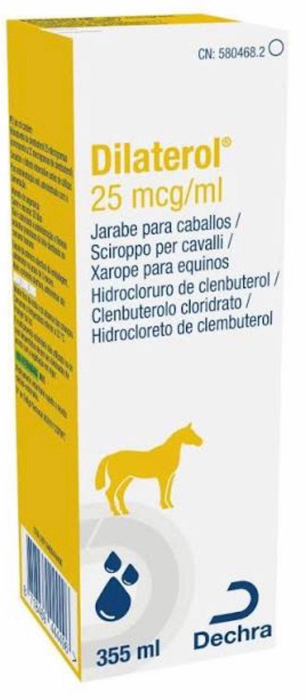 Dilaterol - sirop bronchodilatateur cheval, Enlèvement, Utilisé