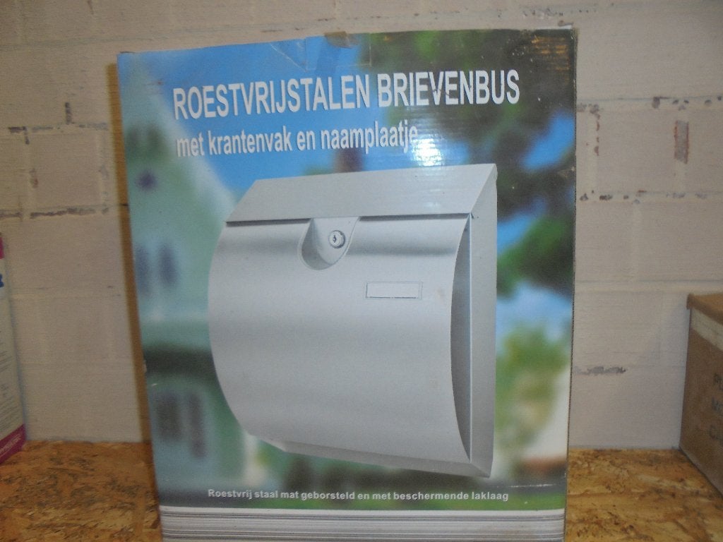 inox brievenbus, Tuin en Terras, Ophalen, Nieuw, Inox
