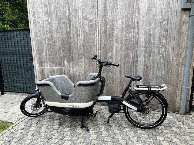 Bakfiets Gazelle Makki, Fietsen en Brommers, Elektrische fietsen, Zo goed als nieuw, Gazelle, 50 km per accu of meer, Ophalen