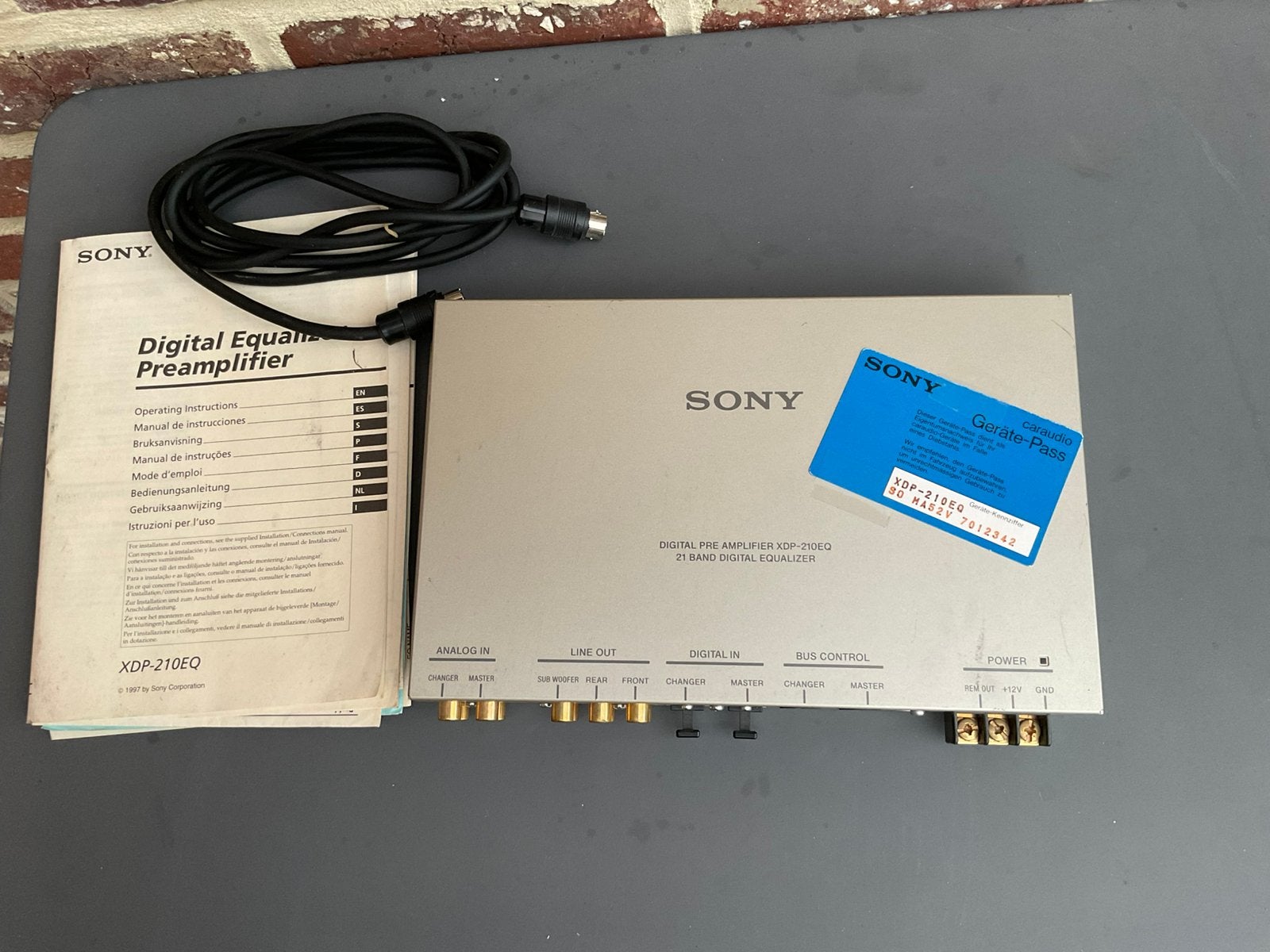 Sony XDP-210EQ Digital Equalizer Preamplifier, Ophalen, Zo goed als nieuw