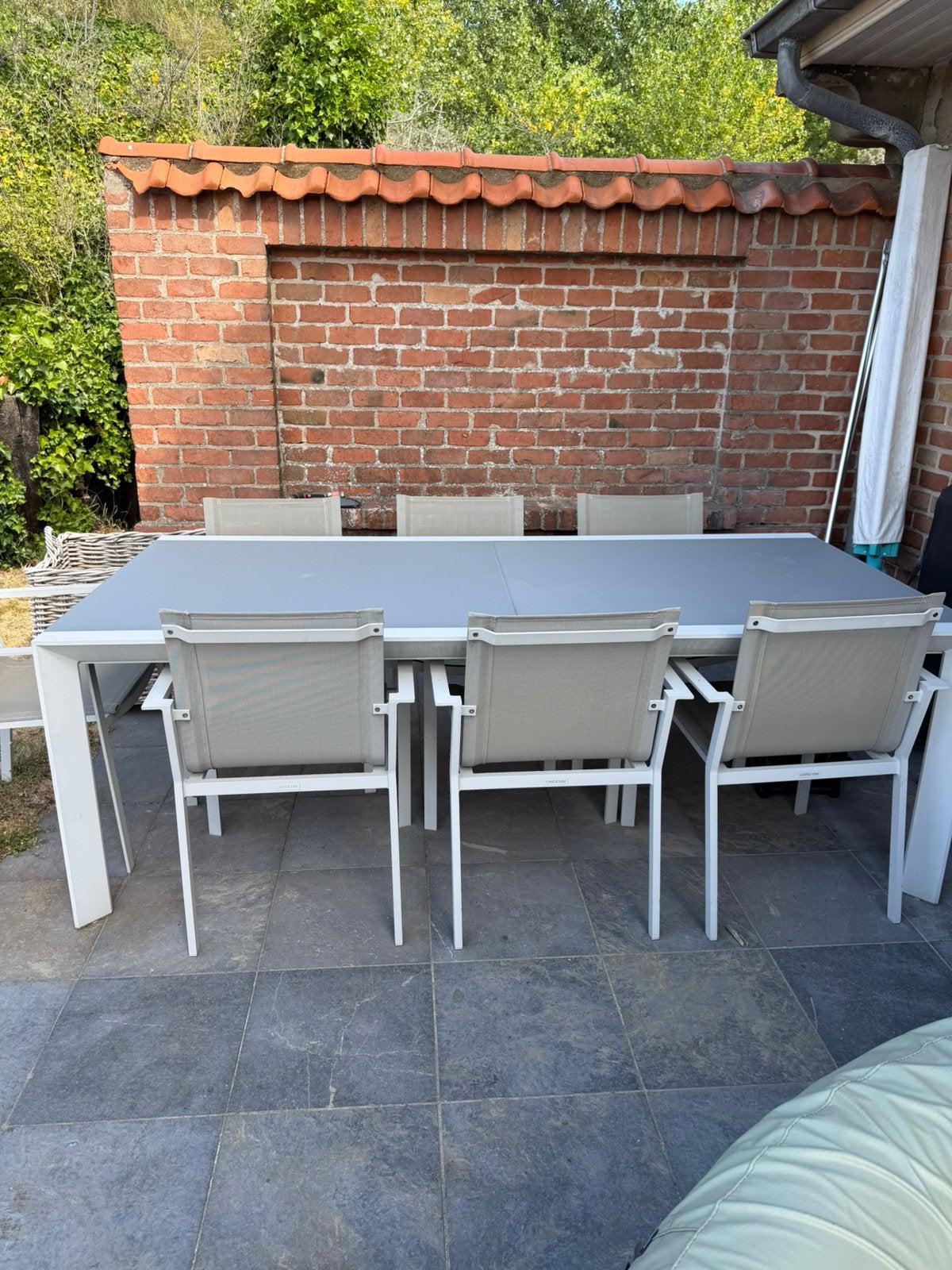 Table de jardin rallonge intégrée, Enlèvement, Comme neuf