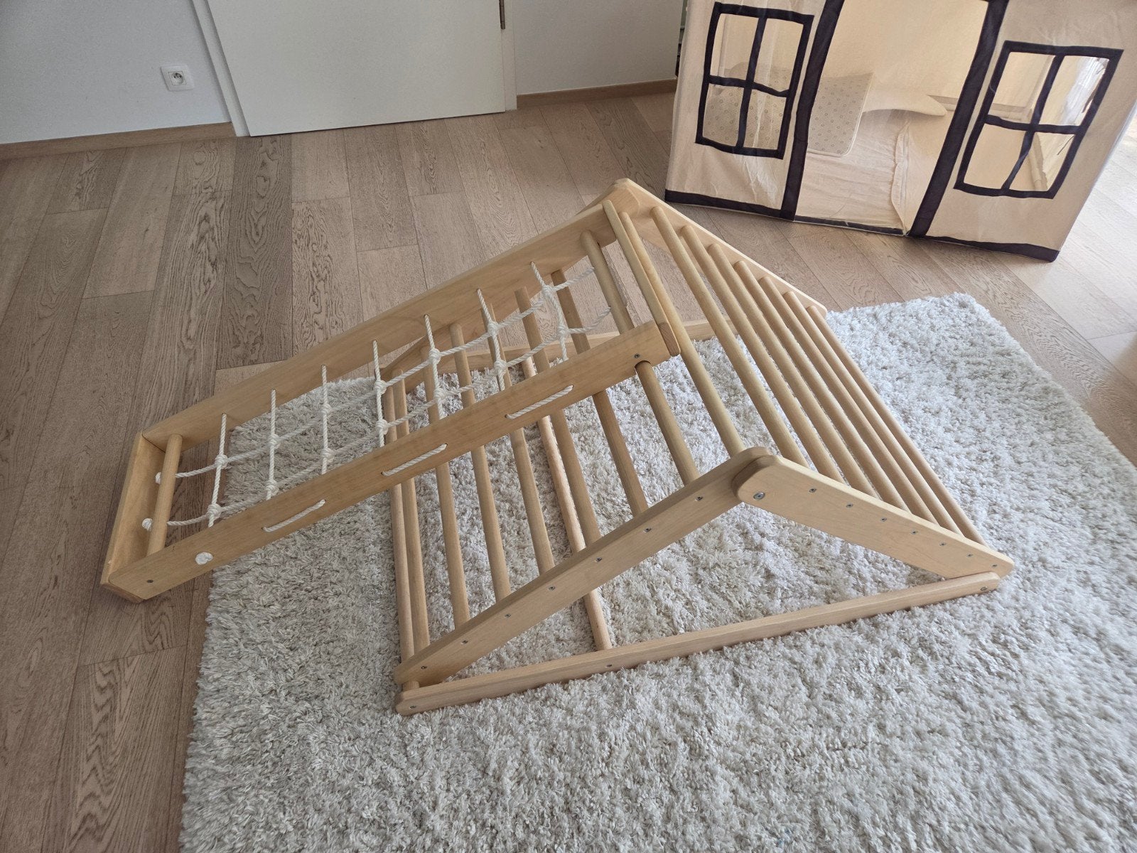 Triangle de Pickler + mailles d'escalade, Enfants & Bébés, Enlèvement, Utilisé