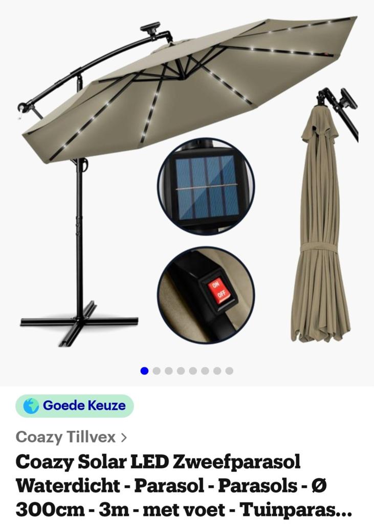 Zweefparasol, Tuin en Terras, Ophalen, Zweefparasol