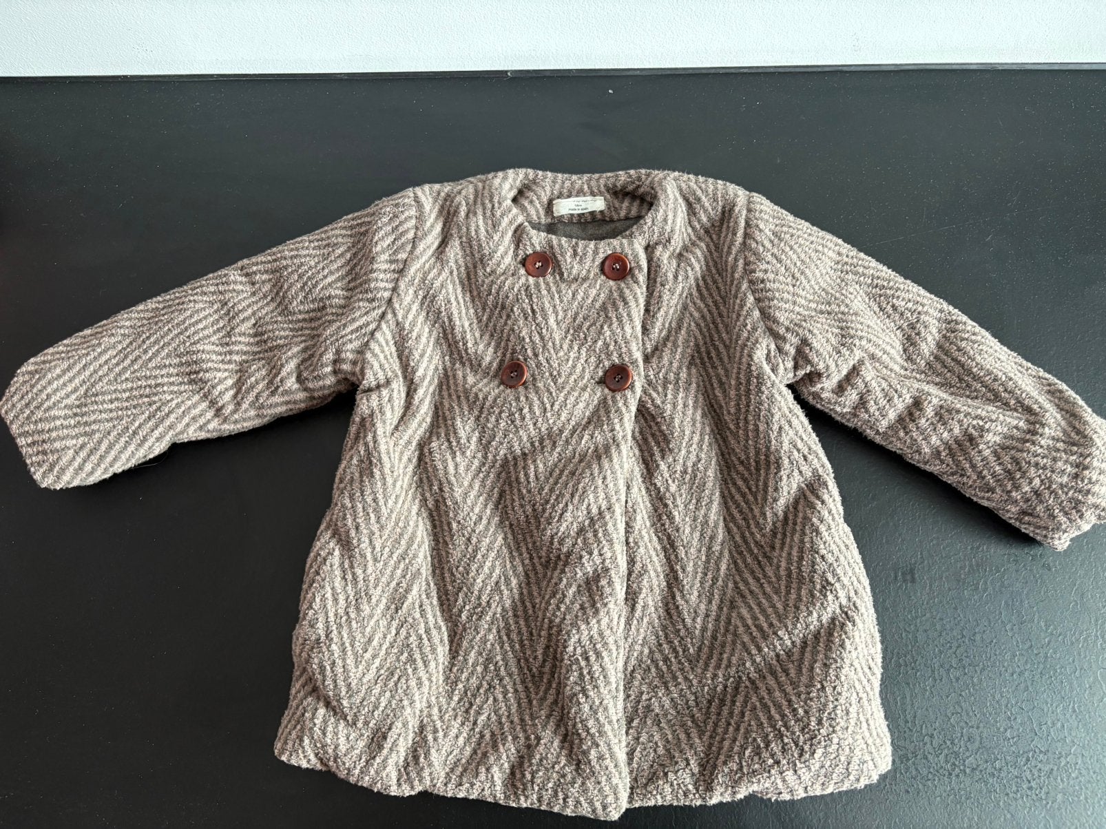 Zachte winterjas meisjes (18maanden), Kinderen en Baby's, Babykleding | Maat 80, Ophalen of Verzenden, Zo goed als nieuw, Meisje