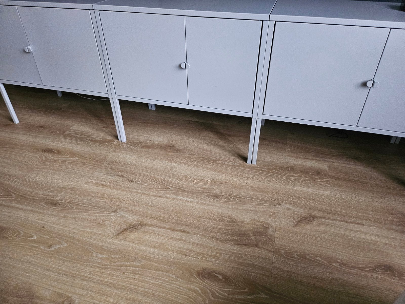 3 meubles en métal gris lixhult en très bon état ikea, Maison & Meubles, Enlèvement