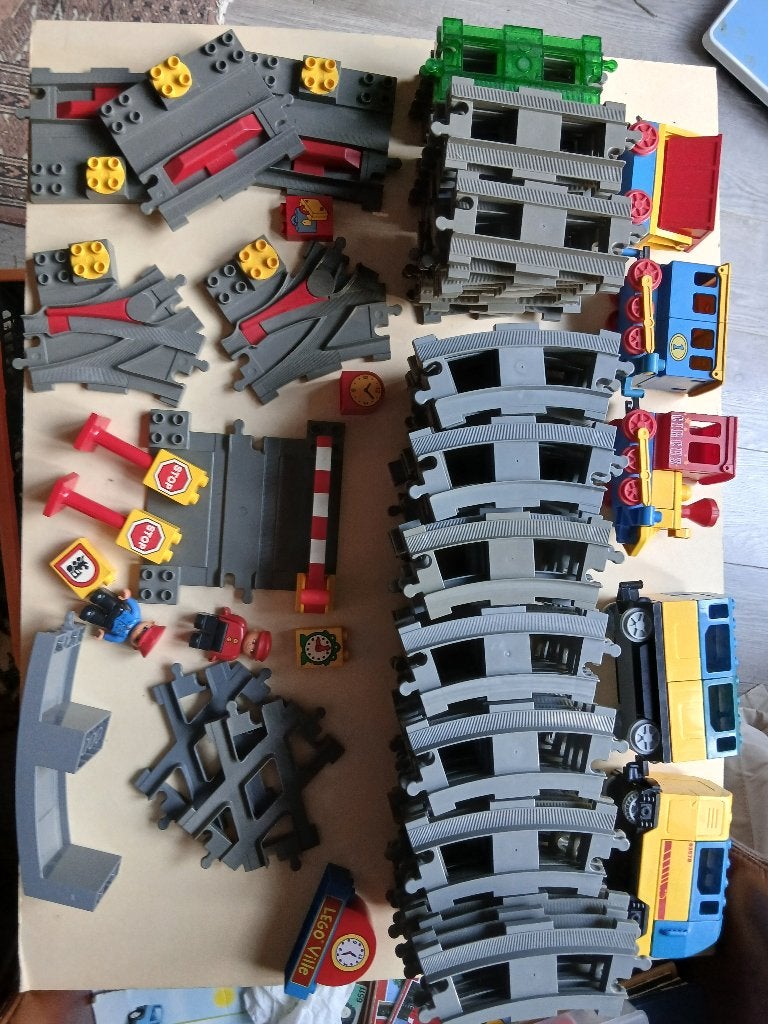 Grote kavel lego duplo trein, Gebruikt, Overige thema's, Overige typen, Ophalen of Verzenden