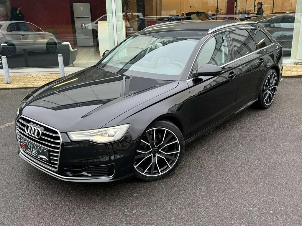 Audi A6 LEDER / NAVIGATIE / SENSOREN / AUTOMAAT /, Autos, Cuir, Euro 6, Entreprise, Noir