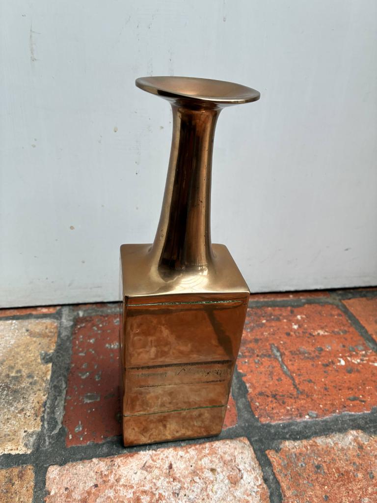 bronzen vaas Bruno Gambone, Antiek en Kunst, Ophalen