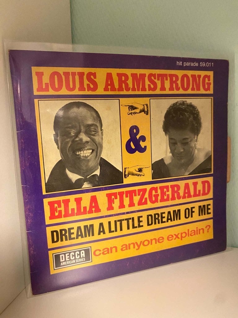 Louis & Ella – Dream a Little Dream of Me – 45T France 1968, Verzenden, Gebruikt, Jazz en Blues