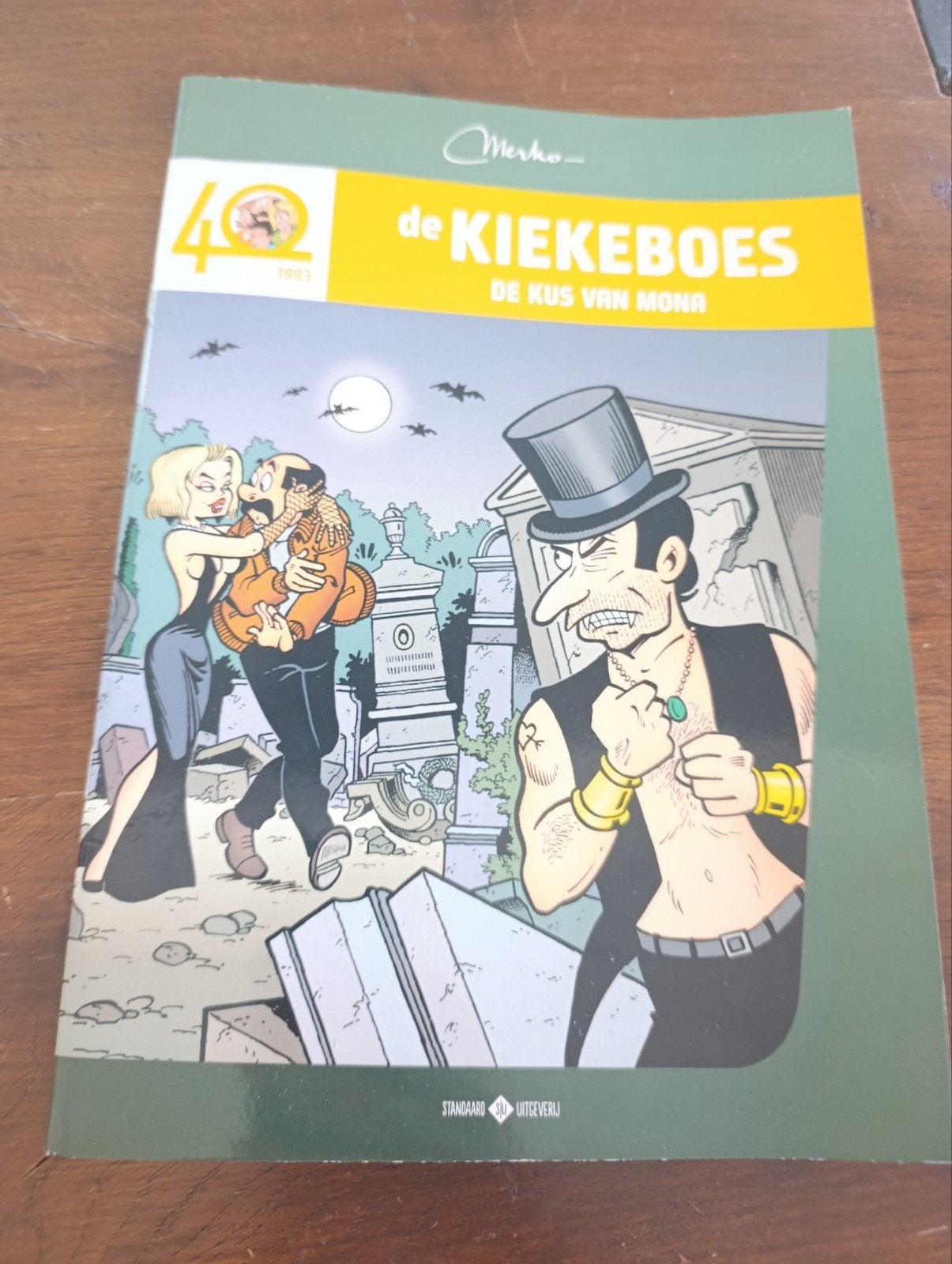 De Kiekeboes, de kus van Mona, Enlèvement ou Envoi